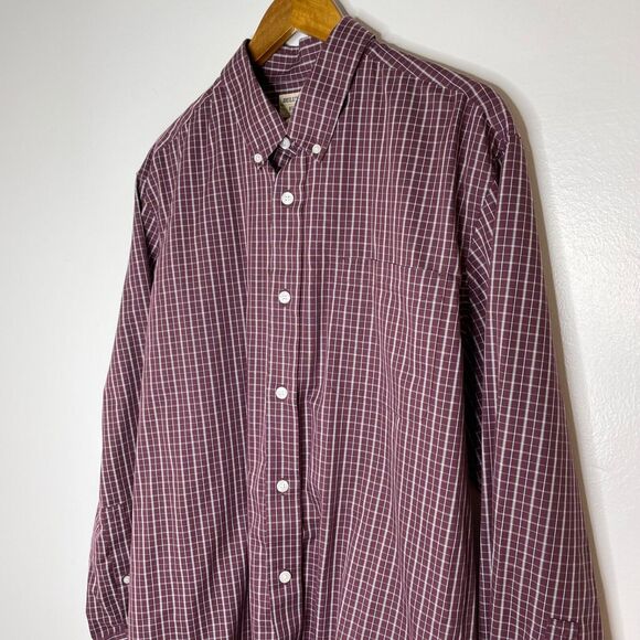 Duluth Wrinkle Fighter Plaid Long Sleeve Button Up Shirt Size Large Men’s - Picture 2 of 11